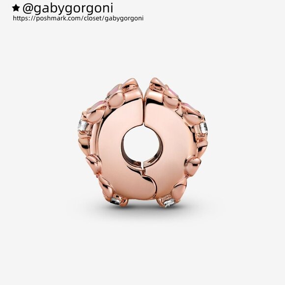 Pandora Pink Daisy Spacer Clip Charm - Picture 3 of 5